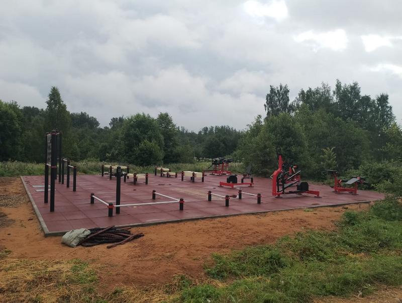 В д. Марфино появилась малая спортивная площадка.